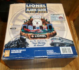 Vintage Lionel 100th Anniversary Alarm Clock With Papers 2