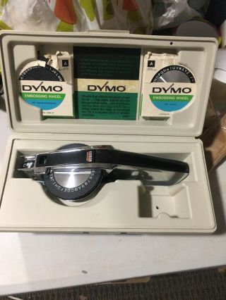 Vintage Dymo Label Maker - 1570 - Chrome - Pre - Owned