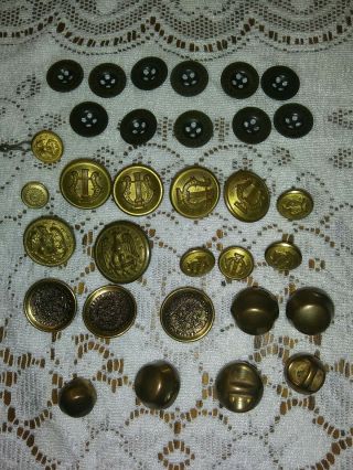 Vintage/antique Brass Metal Military Buttons Civil War Era?