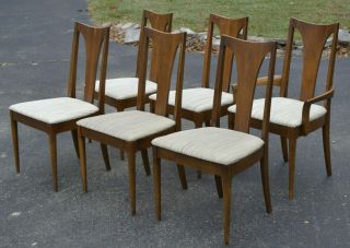 6 Vintage Mid Century Broyhill Brasilia Dining Chairs