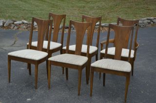 6 Vintage Mid Century Broyhill Brasilia Dining Chairs 2