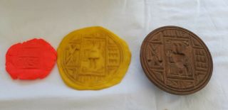 Egyptian Wood Probably Greek Orthodox Wooden Bread Stamp