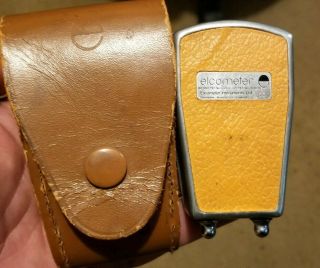 Vintage Elcometer Coating Thickness Gauge With Leather Case