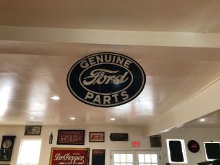 Antique 1930’s Ford Parts Sign.  This Is Real Deal I