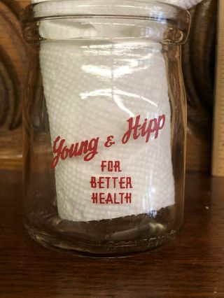 Vintage Hip & Young Cream Bottle Half Pint Bottle For Better Health