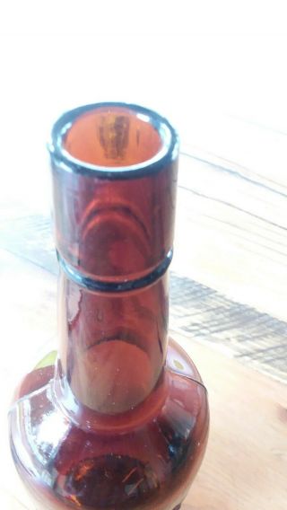 Vintage Whiskey Bottle,  J.  F Cutter ARGONAUT E.  Martin & Co.  1900 - 1906 Amber 2