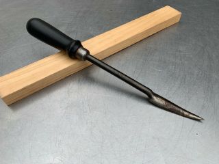 Vintage Wood Handled Bearing Scraper Tool