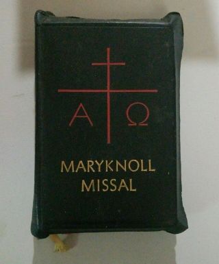 Vintage Maryknoll Missal Daily Missal Mystical Body P.  J.  Kenedy & Sons 1961