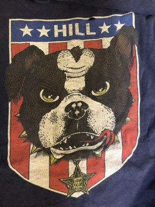 Powell Peralta Frankie Hill Bulldog 911 Rare Vintage Shirt Navy Size Xl
