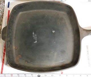 Vintage Griswold Cast Iron 57 Square Fry Pan Skillet Frying Cookware