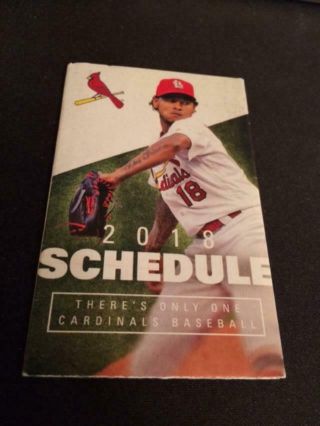 2018 St.  Louis Cardinals Baseball Pocket Schedule Bank Version Carlos Martinez