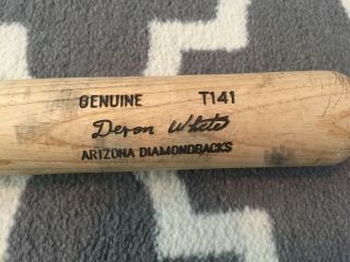 Devon White 1998 Arizona Diamondbacks Game Bat Inagural Season All Star