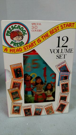 Vintage My Tiny 3 - D Book Series Set Of 12 With Lenticular 3d Art