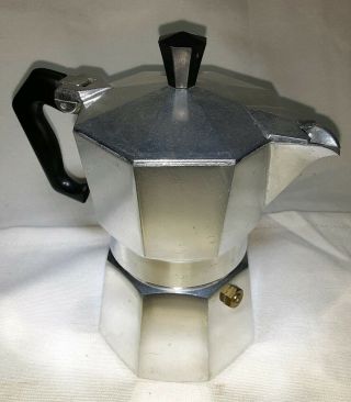 Vintage Italian Abc Crusinallo Marimba 1 Cup Stovetop Expresso Coffee Maker Vgc