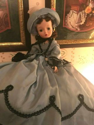 Vintage Madame Alexander Cissy Doll 20 " 1961 Taffeta Scarlett Portrait Brunette