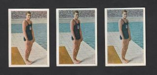 3 Tarzan Johnny Weissmuller Salem / Jasmatzi Cards 1928