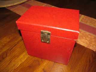 Vintage 45 Rpm Record Storage Case (red) Mid 1950s Beauty