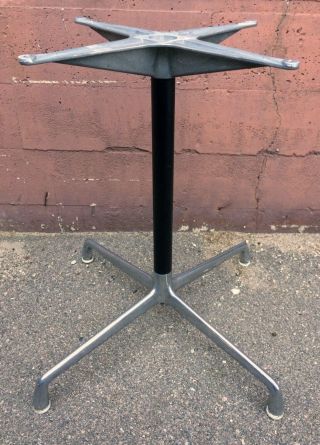 Vintage Herman Miller Eames Aluminum Group Antler Pedestal Table Base Only Mcm