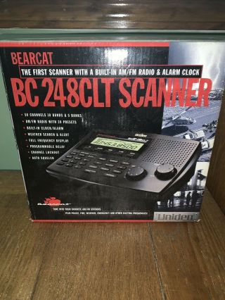 Vintage Uniden Bearcat Bc 248clt Scanner Am/fm Radio Alarm Clock - Great Deal
