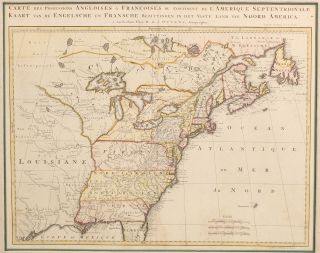 Antique Ottens 18thC Colonial United States & Canada Hand Colored Engraved Map 2