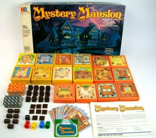 Vtg 1984 Mystery Mansion Milton Bradley Board Game 100 Complete W/ Instructions
