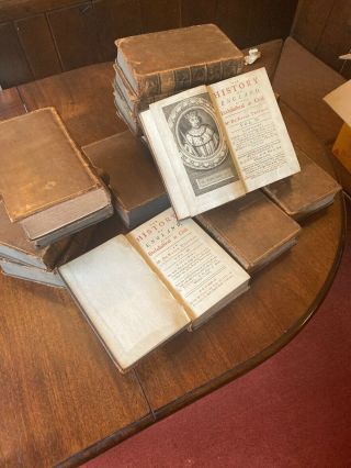 Antique Books The History Of England Mr De Rapin Thoyras 1727 14 Vols