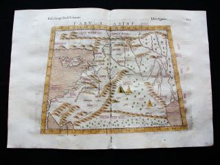 1599 Ptolemy Map: Tabula Asia Iiii°: Middle East,  Lebanon,  Syria,  Cyprus