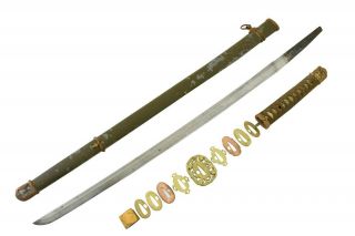 SHINTO WWII Japanese Samurai Sword Officer SHIN GUNTO KATANA NIHONTO WW2 BLADE 3