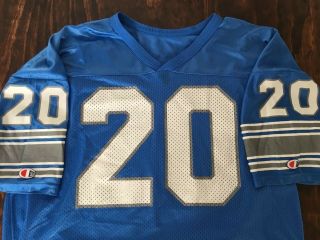 Barry Sanders Vintage 20 Detroit Lions Champion Jersey Size: Xxl (2xl) 52