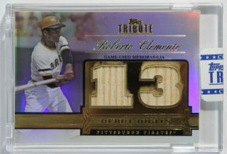 2012 Topps Tribute - Roberto Clemente - Game Bat - By Topps 32/99
