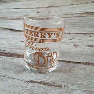 Houze Lowball Drinking Glass " Jerry 