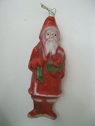 Vintage Christmas Celluloid Santa Irwin Usa Antique Plastic