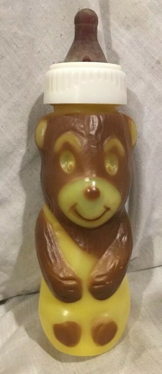Vintage Gerber Baby Bottle Made In Usa Yogi Bear