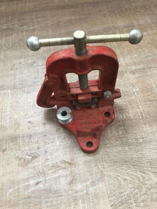 Vintage Ridgid B - Y - 2 - A Pipe Vise 1/8 " - 2 1/2 " - Made In Usa