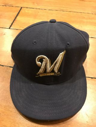 Johnny Logan Milwaukee Brewers Professional Model Game Baseball Hat 7 3/8