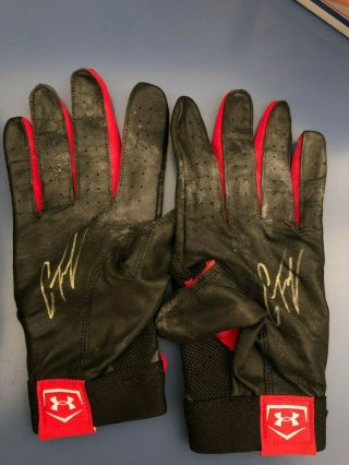 Gleyber Torres Autographed Batting Gloves - Auto - Signed