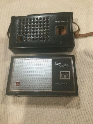 Vintage National Panasonic Model R - 505 Am Radio 7 Transistor