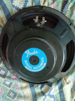 Vintage Fender Special Design 12 Inch 8 Ohm 75watt,  Blue Label Speaker.  Eminence