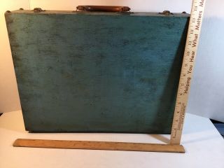 Vintage Hand Painted Wood Artist Paint Box.  One Of A Kind Local Artist Decor 2