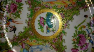 Early Antique Chinese Porcelain Famille Rose Medallion Large Plate.  10.  0 