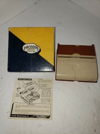 Vintage Arcadia Stereo Slide Viewer W/ Box And Instructions