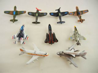 Vintage 80’s Galoob Micro Machine Military Planes Commercial Space Shuttle 10pc