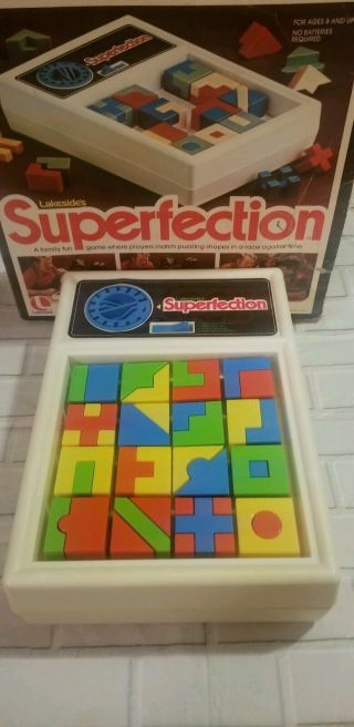 Vintage 1975 Superfection Lakesides Game No8375 Rare Board Game Vtg