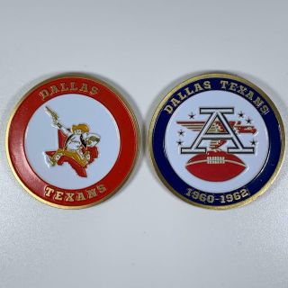 Dallas Texans Afl 1960 - 1962 Commemorative Challenge Coin - Kansas City Chiefs