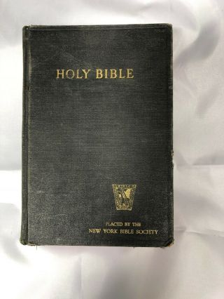 Vintage Ss United States Lines Holy Bible Ship Item Ny Bible Society Hb
