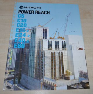 Hitachi Power Reach Japanese Brochure Prospekt
