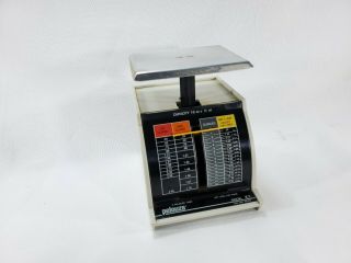 Vintage Postal Scale Pelouze Deluxe 1lb.  Capacity Model X1 Deluxe,  1991