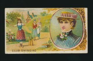 1889 N165 Goodwin & Co (old Judge) Games & Sports - Club Swinging