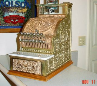 Restored Model 313 Antique Brass National Cash Register
