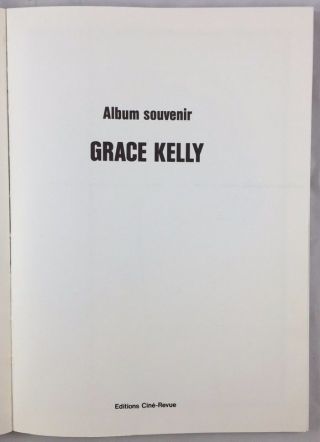 Rare Vintage French Album Souvenir Actress Princess Grace Kelly Cine - Revue 2